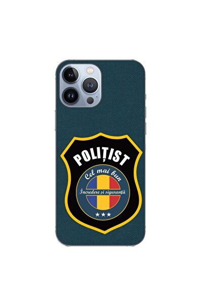 OEM Husa compatibila cu Apple iPhone 13 Pro Max Silicon Gel Tpu Model Politist