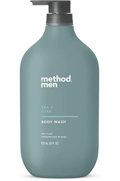 METHOD غسول الجسم للرجال، برائحة البحر والشاطئ، 28 أونصة، عبوة واحدة، لون أبيض