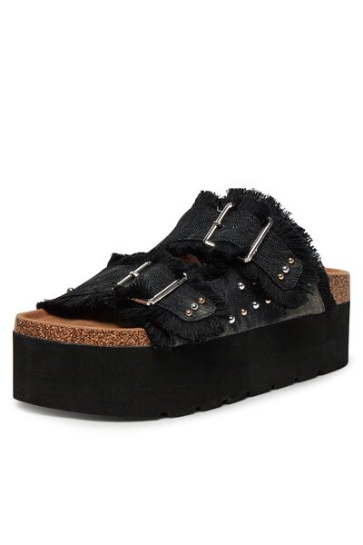 DeeZee Șlapi de damă LB-P1748 Negru