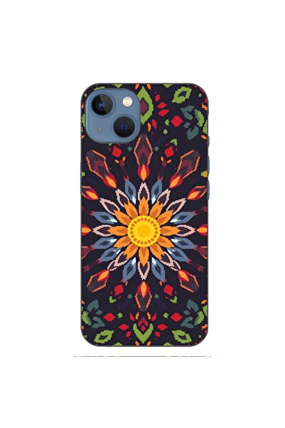 OEM Husa compatibila cu Apple iPhone 13 Silicon Gel Tpu Model Pixel Art Sun M...