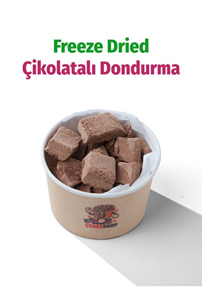 ÇITLAT ÇEREZ SHOP Freeze Dried Çikolatalı Küp Dondurma Dondurularak Kurutulmu...