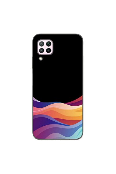 OEM Husa compatibila cu Huawei P40 Lite Silicon Gel Tpu Model Neon Waves