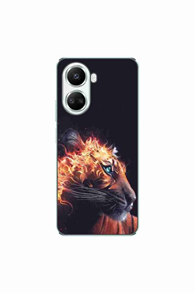 OEM Θήκη συμβατή με Huawei Nova 10 SE Σιλικόνης Gel TPU Μοντέλο Flameborn Tiger