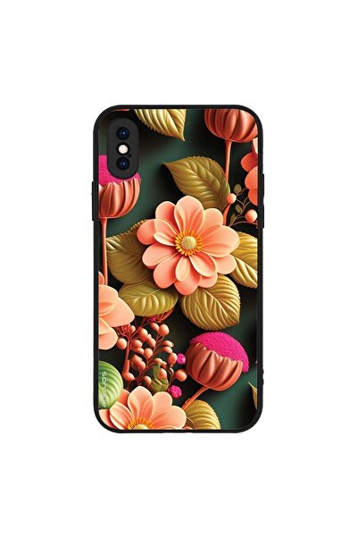 Sonique Θήκη 3D Flower Series για Apple iPhone X / iPhone XS Σομόν