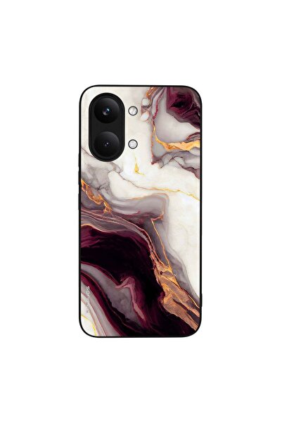 Sonique Θήκη Marble Series για Xiaomi Poco X8 Pro Max 5G Μπορντώ