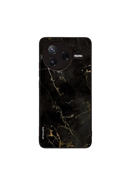 Sonique Θήκη Marble Series για Xiaomi Poco F7 Pro 5G Μαύρο 01