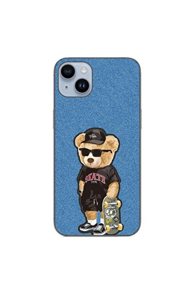 OEM Husa compatibila cu Apple iPhone 15 Plus Silicon Gel Tpu Model Bear Skate...