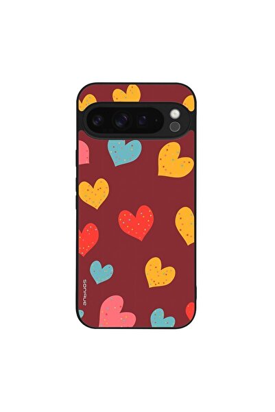Sonique Θήκη Heart Series για Google Pixel 9 Pro XL 5G Μπορντώ