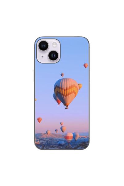 OEM Калъф, съвместим с Apple iPhone 14, силиконов гел TPU, с десен на балони