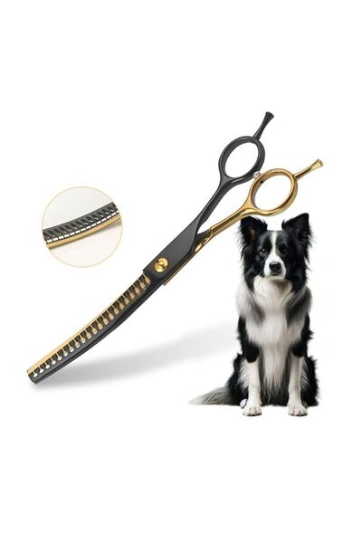 Choice BlackGold Chunker Professional 7-Inch Curved Chunkers Shears for Pet G...