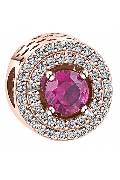 Larezo pandantiv, element decorativ, Model Cristal Rosu Zirconii Aur Roz, Pat...