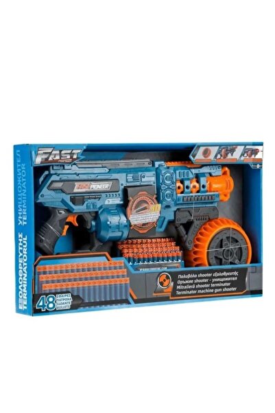 Fast Pioneer Blue-Orange Shooter Gun with 48 Bullets