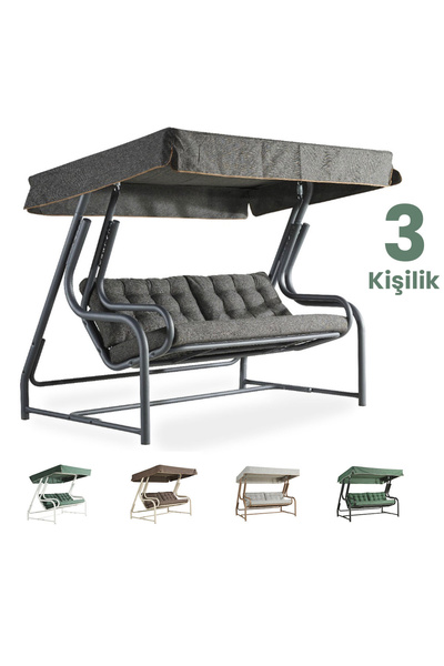 bahcesalincagidunyasi 3 KİŞİLİK 500 KG TAŞIMA KAPASİTELİ SALINCAK