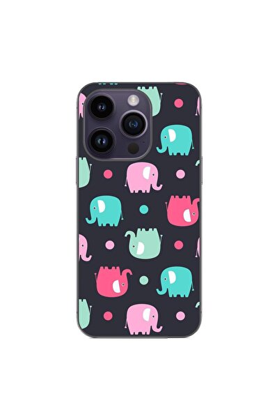OEM Husa compatibila cu Apple iPhone 15 Pro Silicon Gel Tpu Model Pattern Ele...