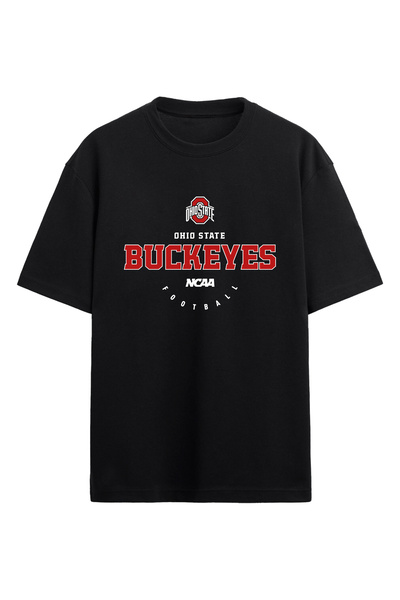 BA Sportswear Ohio State Buckeyes Ncaa College American Football Black Oversi...