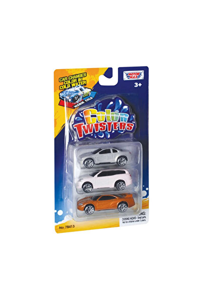 Motor Max Color Changing Cars - Motormax Color Twisters (3 Pieces 3 Inches)