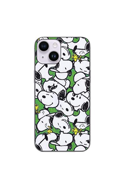 OEM Θήκη συμβατή με Apple iPhone 15, από σιλικόνη gel TPU, με σχέδιο Snoopy.