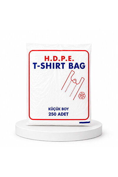 MSE HOLD Küçük Boy Hışır Poşet 250 Adet İnce HDPE Atlet Poşet Taşıma Poşeti