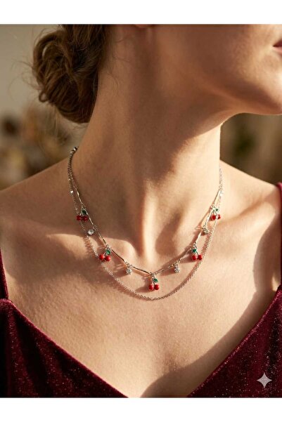 ELAS HOME Cherry Steel Necklace 🍒