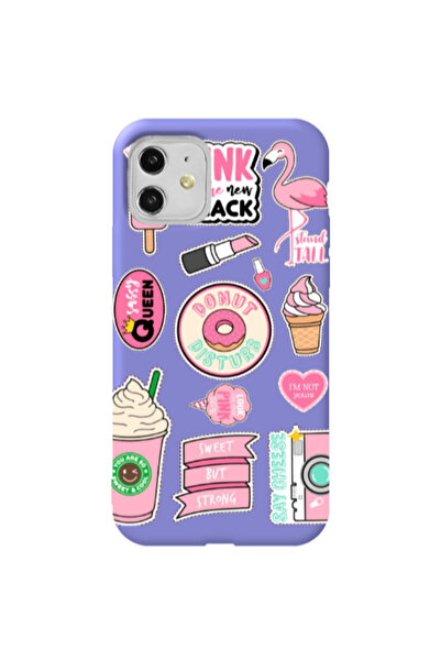 Other Apple iPhone 11 Donut disturb Purple Colored Silicone TPU Θήκη