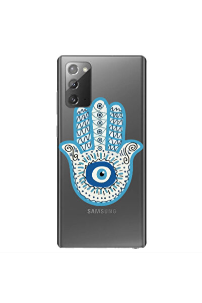 Other Samsung Note 20 Evil eye bead in hand Transparent Silicone TPU Θήκη