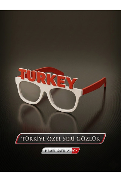 lucien vela Turkey Special Series Fan Glasses Red White Detachable Match Part...