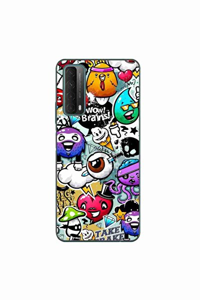 OEM Husa compatibila cu Huawei P Smart 2021 Silicon Gel Tpu Model Pop Art Gra...