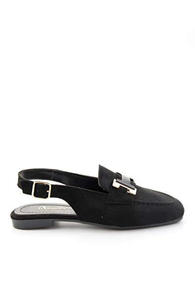 Bambi Siyah Kadın Loafer Ayakkabı K01641023272
