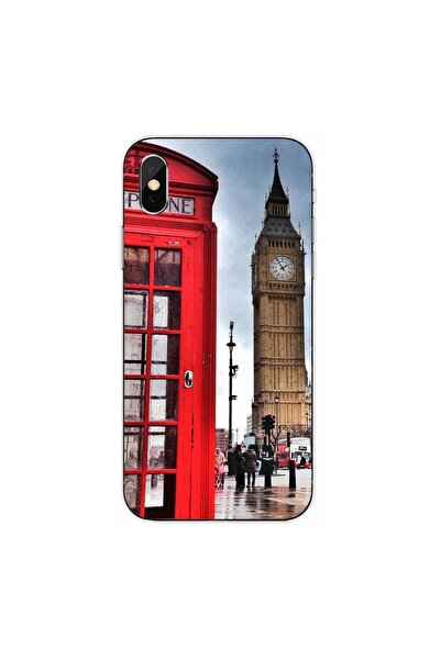 OEM Θήκη συμβατή με Apple iPhone XS από Σιλικόνη Gel TPU, Μοντέλο Λονδίνο