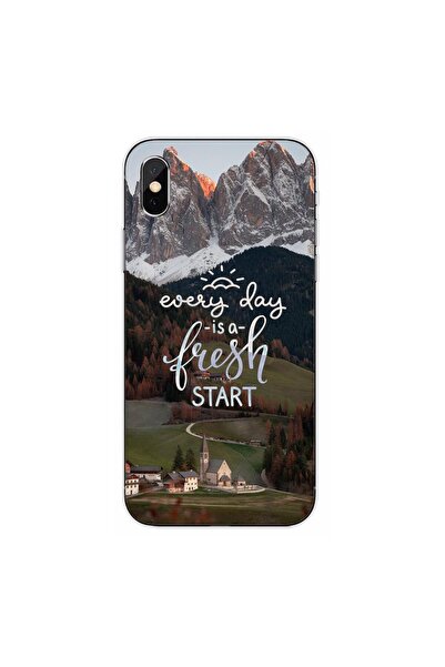 OEM Θήκη συμβατή με Apple iPhone XS Σιλικόνης Gel TPU με Σχέδιο Μήνυμα  "Fres...