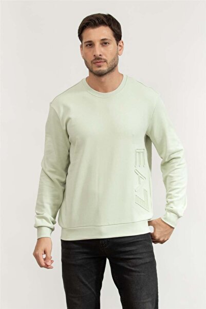 EA7 Erkek Bisiklet Yaka Sweatshirt Çok Renkli