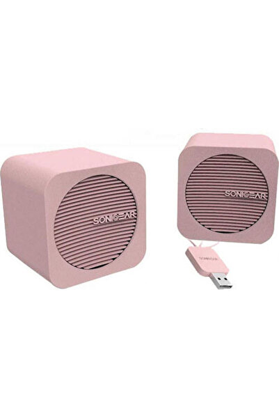 Sonic Gear BlueCube 2.0 Ασύρματα Ηχεία με Bluetooth 5W Ροζ