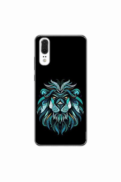 OEM Case compatible with Huawei P20 Silicone Gel Tpu Pattern Abstract Lion