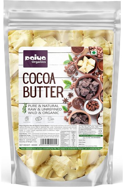 Paiya Organics Cocoa Butter, Pure Natural Body Butter, 900g | Cosmetic & DIY ...