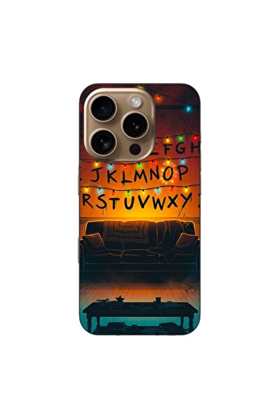 OEM Husa compatibila cu Apple iPhone 16 Pro Silicon Gel Tpu Model Stranger Th...