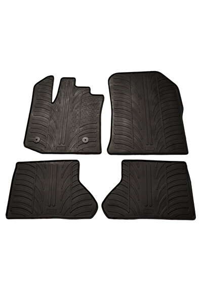 Gledring Set covorase auto din cauciuc Dacia Dokker 2013-, Negru, Gledring, 4...