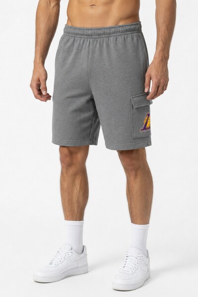 Nike NBA Cargo Shorts Los Angeles Lakers Club Courtside Erkek Pamuklu Kargo Ş...