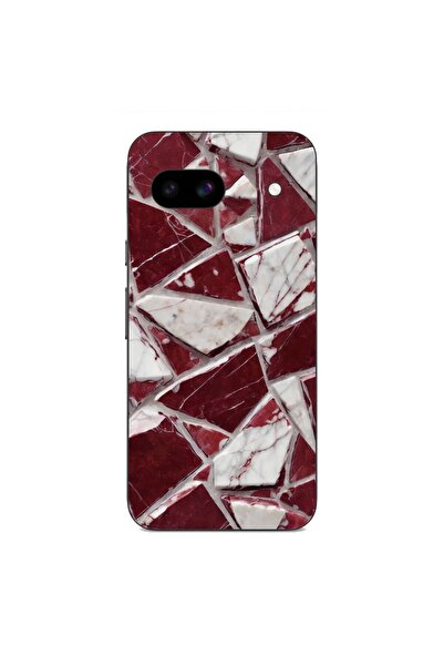 OEM Калъф, съвместим с Google Pixel 8A, силиконов гел TPU, с шарка на счупено...