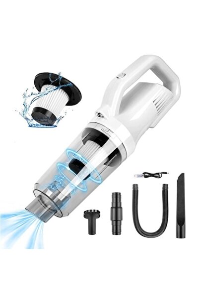 SINZO Aspirator portabil, fără fir, reîncărcabil, 11.1V, 0.7L, 12000 PA, 35 m...