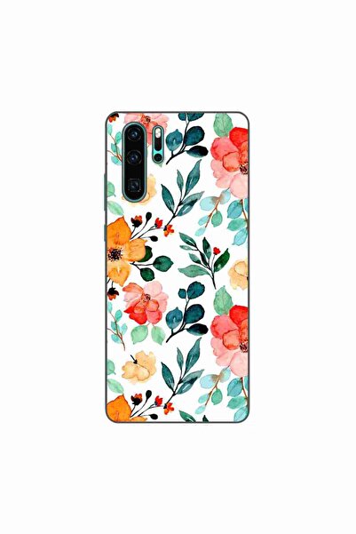 OEM Husa compatibila cu Huawei P30 Pro Silicon Gel Tpu Model Painted Flowers