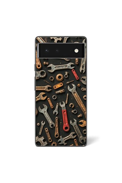 OEM Case compatible with Google Pixel 6 Silicone Gel Tpu Model Mechanic Tools...