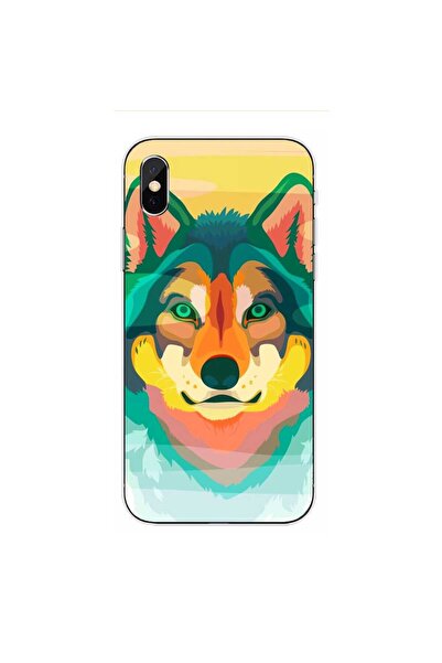 OEM Husa compatibila cu Apple iPhone XS Max Silicon Gel Tpu Model Desen Lup