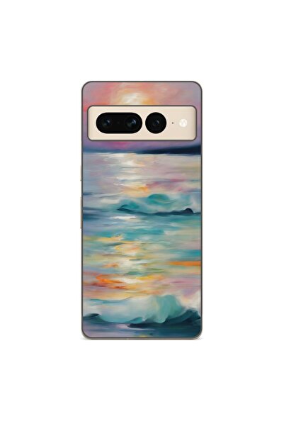 OEM Case compatible with Google Pixel 7 Pro Silicone Gel Tpu Pattern Watercol...
