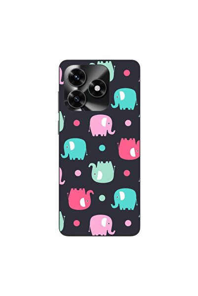 OEM Husa compatibila cu Honor X5c Plus Silicon Gel Tpu Model Pattern Elefant