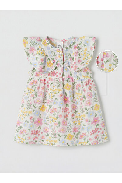 LC Waikiki Rochie de muselină florală pentru fetițe