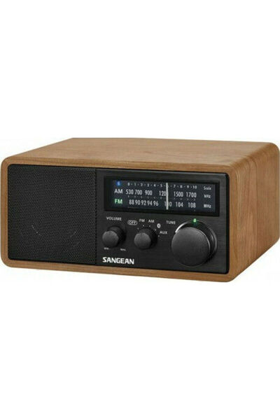 Sangean WR-11 BTplus Επιτραπέζιο Ραδιόφωνο με Bluetooth Καφέ