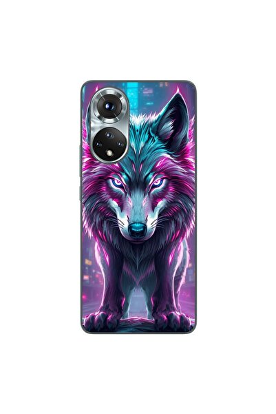OEM Husa compatibila cu Honor 50 Silicon Gel Tpu Model Cyberpunk Wolf