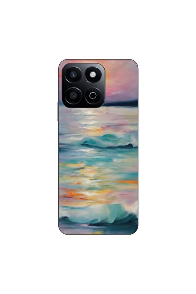 OEM Husa compatibila cu Honor 200 Smart Silicon Gel Tpu Model Watercolor Sea ...