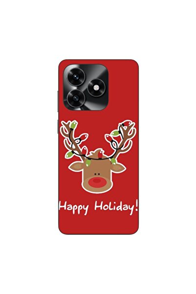 OEM Husa compatibila cu Honor X5c Plus Silicon Gel Tpu Model Craciun Ren Happ...