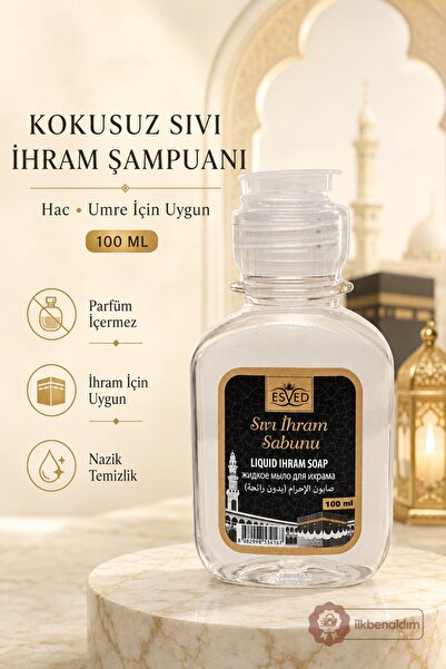 İlkbenaldim İhrama Uygun Kokusuz Sıvı Sabun 100ml Hac ve Umre İçin Sabun | İh...